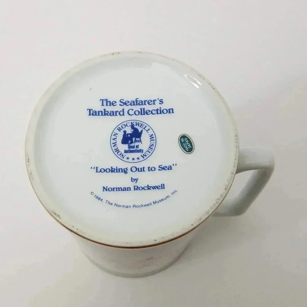 Norman Rockwell Looking Out To Sea Porcelain Mug